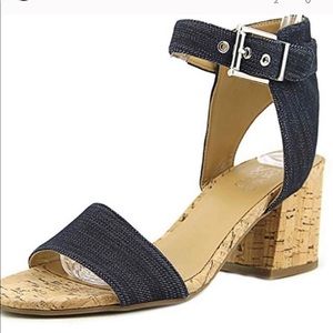 NEW Franco Sarto - Melody Denim Sandal w/ Heel